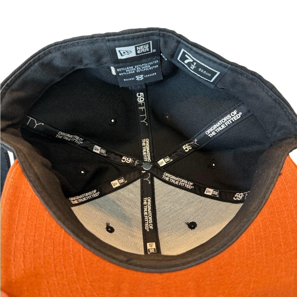 SOLD TX and Texas Longhorn Hat Bundle NEW 7.5 Black Orange Blue Ocean / New Era - Picture 6 of 10
